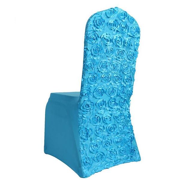 

embroidery flower chair covers for wedding reataurant el dining banquet party spandex 1pc universal protector pink