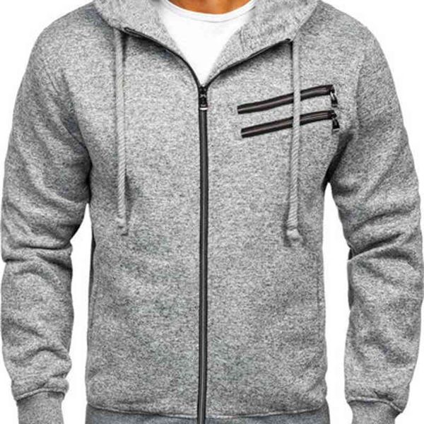 

new men's fleece cardigan hooded sweater in autumn and winter of 2019, Black