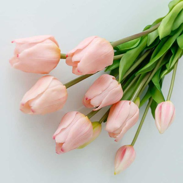 

decorative flowers & wreaths 5pcs tulip artificial flower real touch bouquet fake for wedding decoration home garen decor