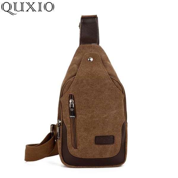 

waist bags vintage male canvas chest 2021 summer travel shoulder bag men cross body small sling bolsa pecho