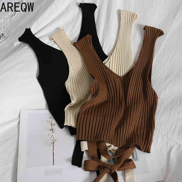 

women's summer clothing knitted tank camis cute women 210507, White