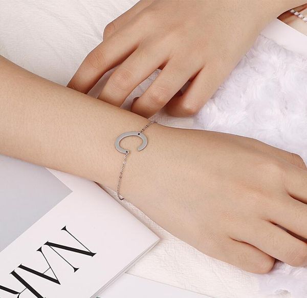 

bangle fashion women wire bracelets stainless steel chain jewelry men gift, Black