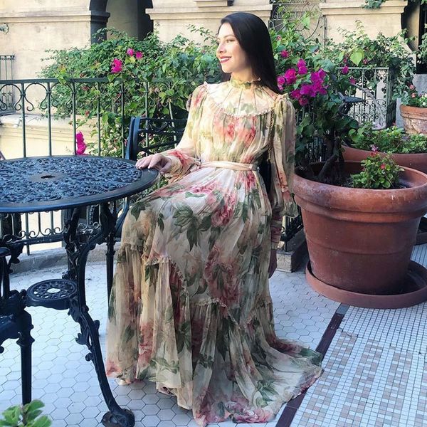 

dress full fine lace mid-calf elegant length 2021 spring fashion tailoring style, Black;gray