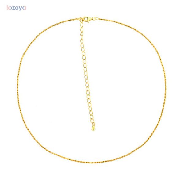 

chains lozoya 925 sterling silver gold twist chain choker necklace 2021 luxury rock punk jewelry for women party