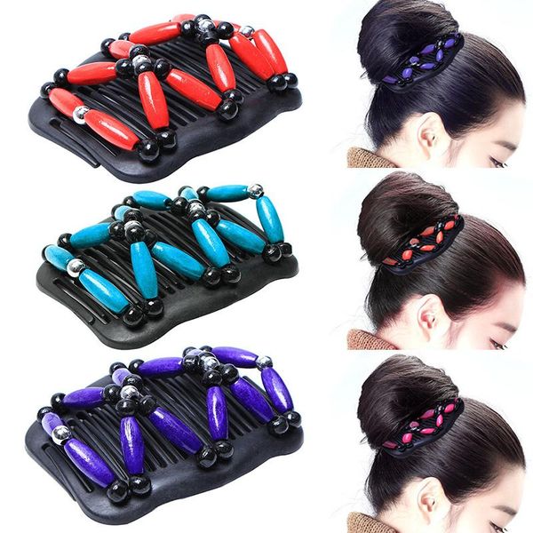 

double row hair comb beads vintage retro hairstyle hairpin insert for women lady styling tc21 accessories
