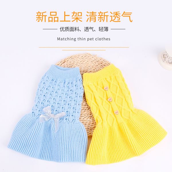 

pet products acrylic autumn and winter warm pet cloth small dog sweater cat