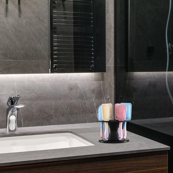 

hooks & rails d0ac round hair styling tools stand professional salon brushes organizer scissors roll comb container accessories holder