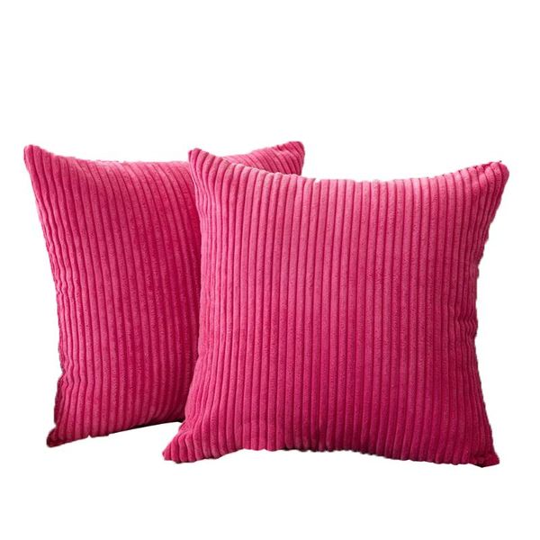 

pillow case solid color cases fashion corduroy corn velvet soft home decorative covers