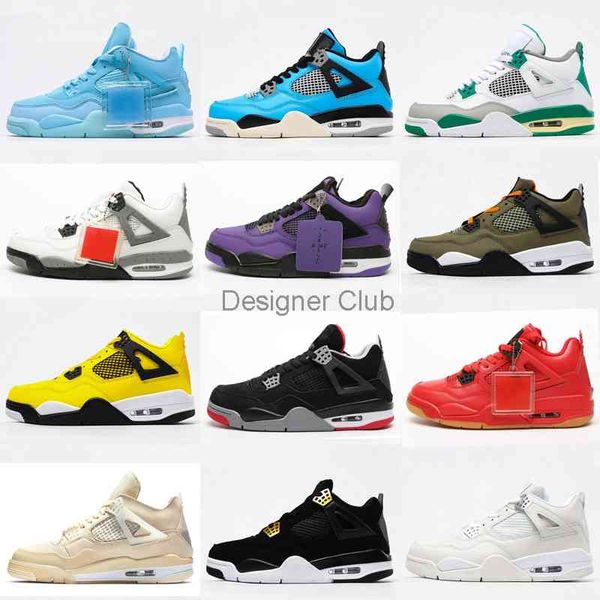 

new black cat 2020 4 4s shoes basketball shoes bred neon wings encore cactus jack white cement mens stylist sneakers trainers size 36-47