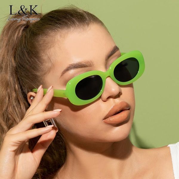 

sunglasses longkeeper retro oval women thick frame vintage brand sun glasses for female black green eyewear zonnebril dames, White;black