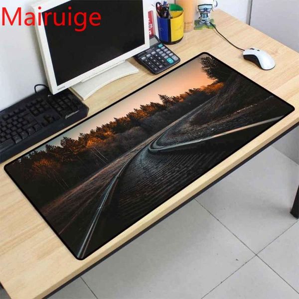 

mouse pads & wrist rests mairuige mousepad highway landscape pattern computer notebook table mat game pad console accessories desk
