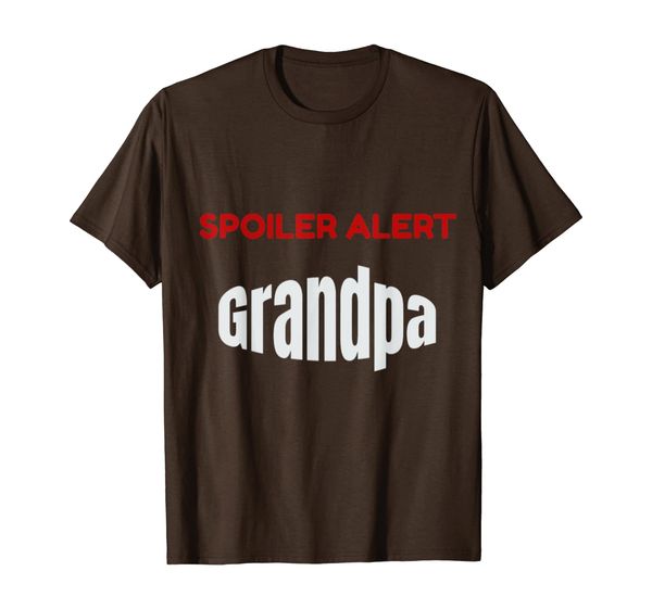 

funny spoiler alert "grandpa" t-shirt, White;black