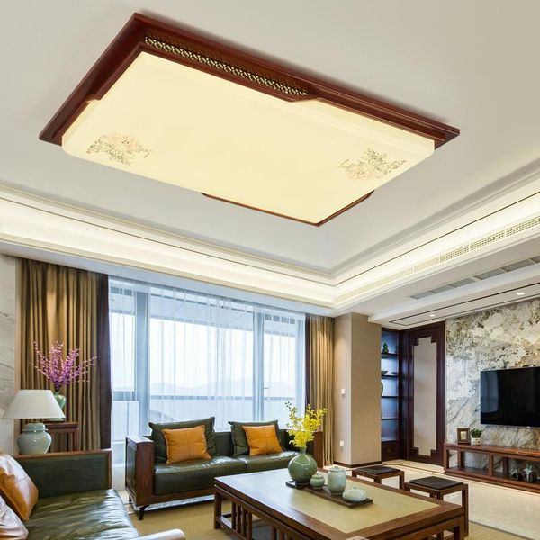 

ceiling lights chinese style antique living room led creative and simple solid wood bedroom lamps lanterns