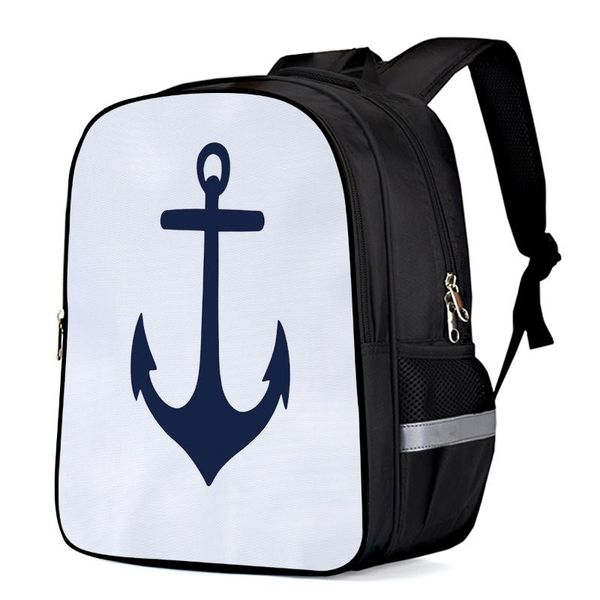 

backpack anchor silhouette toddler boy girl elementary school kindergarten