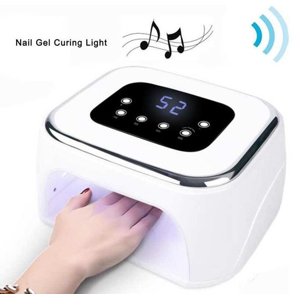 

nail dryers 80w uv led gel dryer lamp fast drying bluetooth speaker curing light polish 10/30/60/90s auto sensor