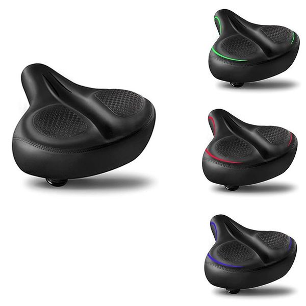 

bike saddles oversized comfort seat, most comfortable replacement bicycle saddle wide soft padded for men