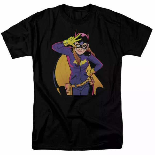 

batgirl moves t shirt licensed comic book tee black, White;black