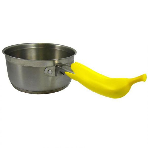 

oven mitts cooking kitchen insulated gloves funny banana shape silicone insulation anti-scalding cover