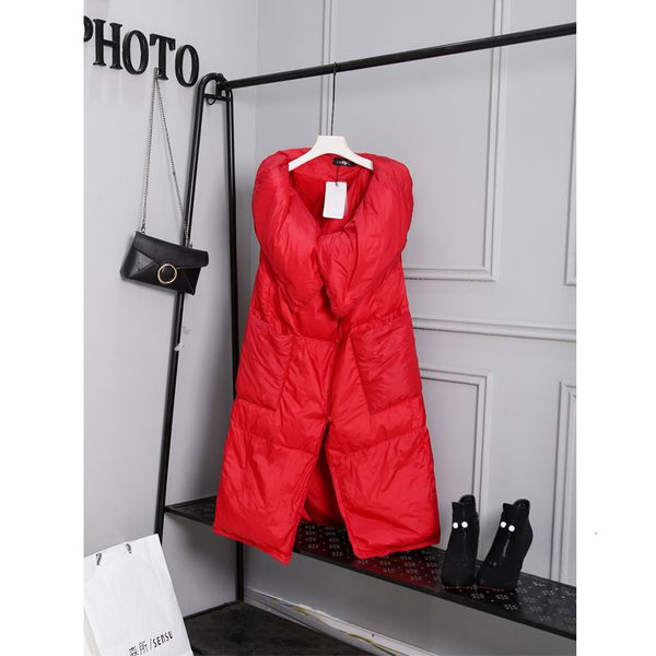 

2021 medium length white duck down vt women's vt autumn winter, Black;white