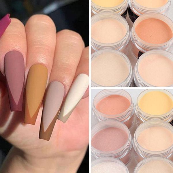 

nail art kits light color acrylic powder extension design engraving 3d pattern dust matte for manicure decoration