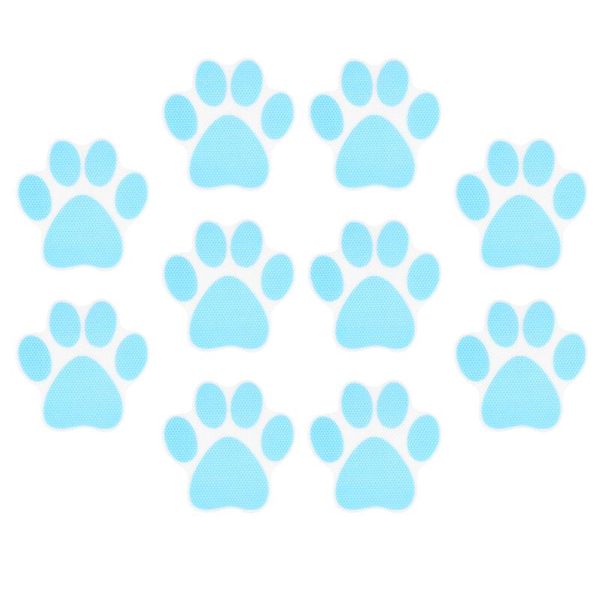 

bath mats 10pcs dog footprint stickers cartoon bathtub prevention decals self-adhesive tub pasters (grey)