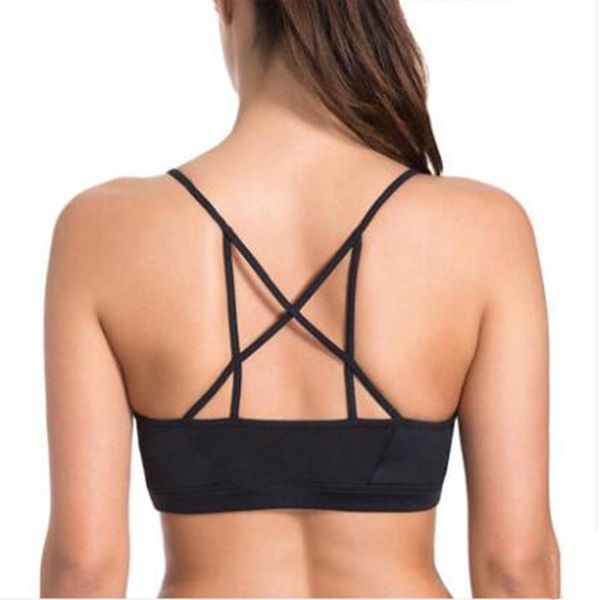 

gym clothing women breathable yoga bra smooth solid color unlined tube tracksuit full cup wire ultra thin sports xs s  l xl, White;black