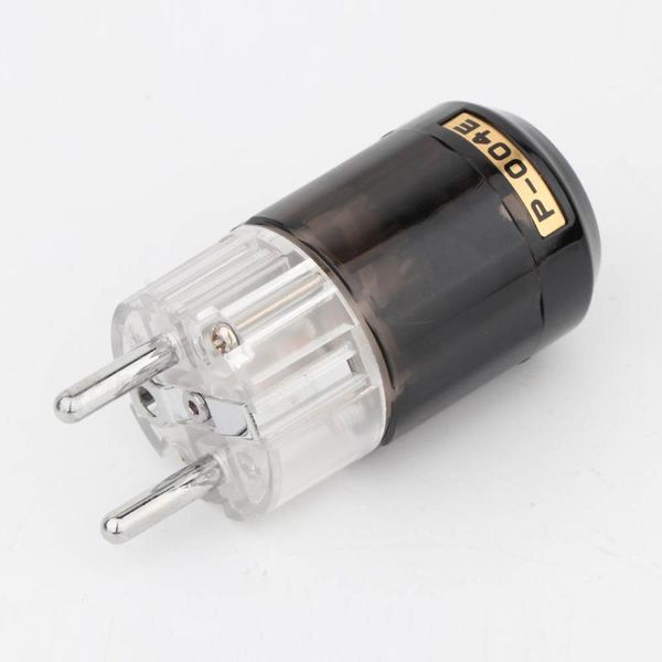 

smart power plugs 2pcs rhodium plated p004e schuko eu male plug connector