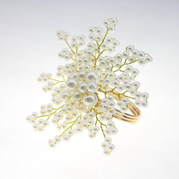

napkin rings 12pcs pearl ring wedding holder beads for many colors 12 pcs