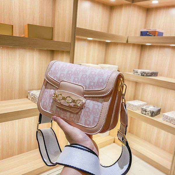 

womens purses & handbags saddle bag women's summer new diagonal style fashion single shoulder wide belt large capacity purse 631t