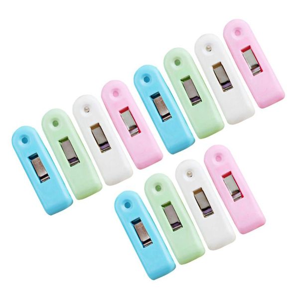 

hangers & racks 12pcs clothespins color windproof clothes laundry clips for socks blanket underwear