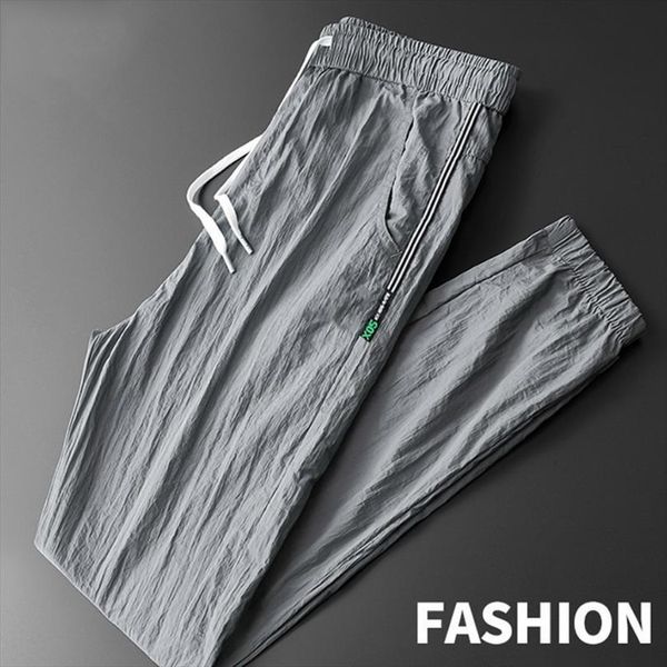 

summer ultra thin trendy lightweight women pants outdoor sport trousers comfort jogging pantalones de hombre, Black