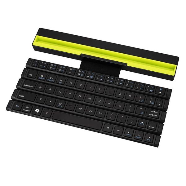 

keyboards dropping ship 64 universal keys mini foldable keyboard wireless for tablet teclado plegable portátil