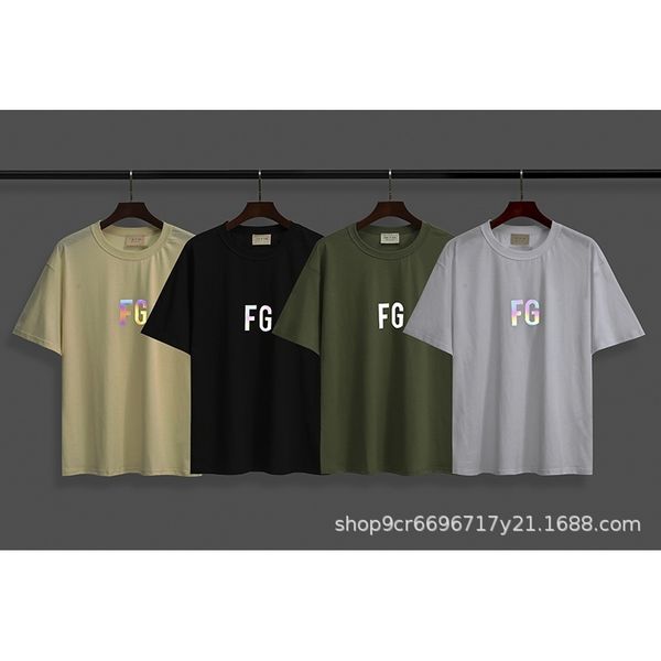 

new fog fashion brand short sleeve t-shirt for men and women in summer 2020wjyv, White;black