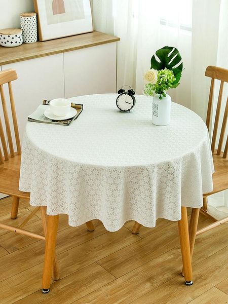 

table cloth round tablecloth pvc plastic waterproof oil-proof cover floral printed home kitchen dining decor supplies
