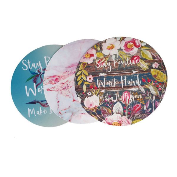 

rubber table mat exhibition gift round mouse pad fresh creative advertising