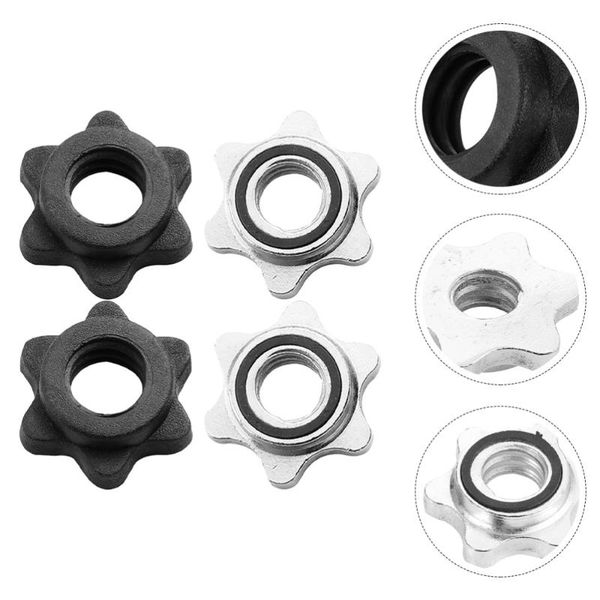 

dumbbells 4pcs double lock barbell spin collar dumbbell hex nut for training
