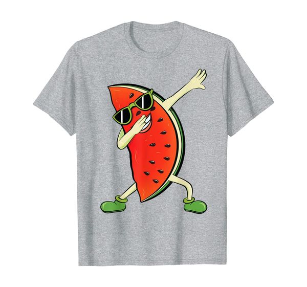 

dabbing watermelon | kawaii melon summer fruit lover gift t-shirt, White;black