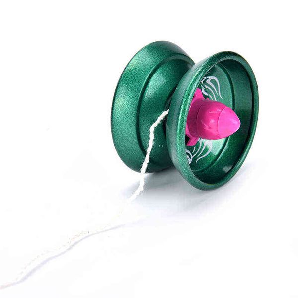 HOT Alluminio Design Professionale Yo-Yo Cuscinetto a sfere String Trucco Lega Kid Lega yo Giocattoli per ragazzi Colore casuale G1125