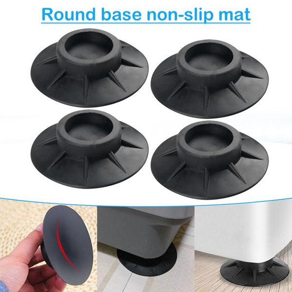 

4/8 pcs washing machine round fixed rubber base 10*1cm anti-slip mat for 35-41mm household appliances dfds889 bath mats