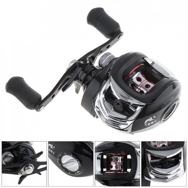 

7.2:1 17+1bb baitcasting fishing reel magnetic brake max drag 5kg / 11lb aluminum alloy support right hand reels