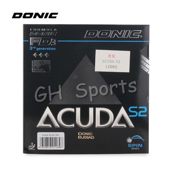 

donic acuda s2 pips-intable tennis rubber pong pimples in with sponge tenis de mesa table raquets