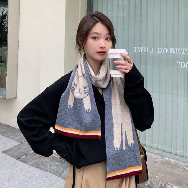 

scarves winter scarf tessel soft warm pashmina female shawl wraps bufanda borla echarpe hiver cicartiz invierno mujer cachecolin, Blue;gray