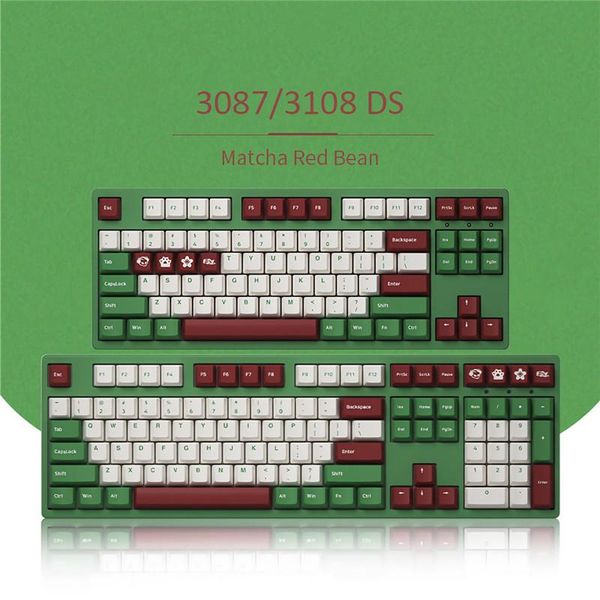 

keyboards akko 3108ds mechanical keyboard 85% pbt keycaps wired 108 keys gateron switch computer gamer cherry profile gaming