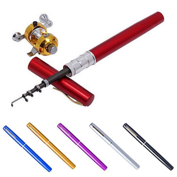 

boat fishing rods 35% discounts mini outdoor pocket fish pen shape rod aluminum alloy pole