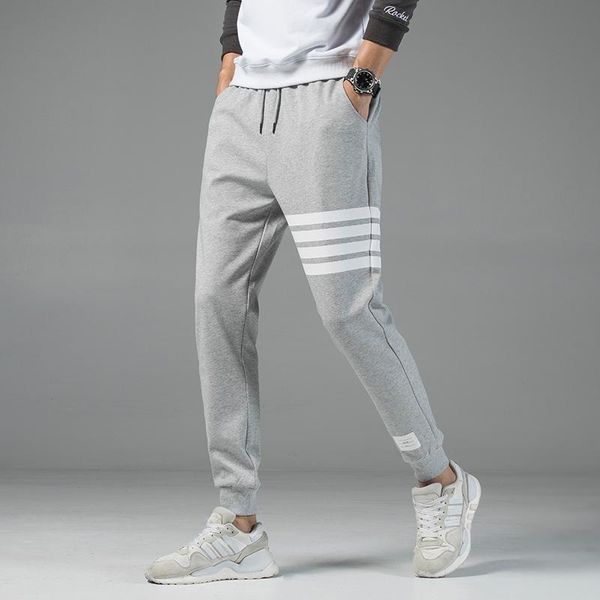 

autumn men's casual sweatpants solid high street trousers men joggers oversize brand quality pants 4xl, Black