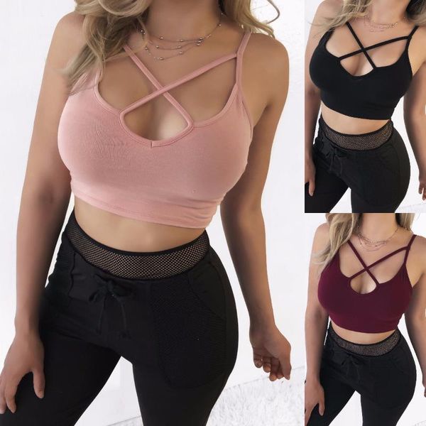 

arrival sports bra high elastic breathable crop yoga sling vest shockproof padded solid color workout bralette outfit
