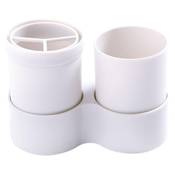 

bathroom storage & organization white toothbrush holder wall hanging toothpaste mouth cup waterproof shelf kitchen organizers