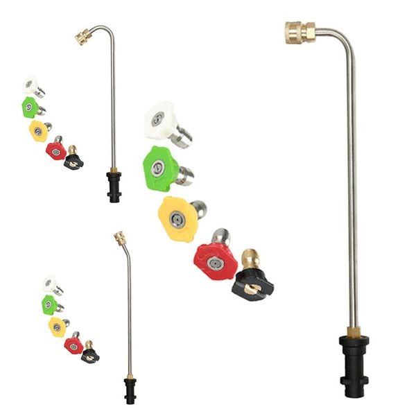 

water gun & snow foam lance high pressure washer spraygun extension rod 1/4inch quick connect adapter cleaning machine for karcher k2-k7
