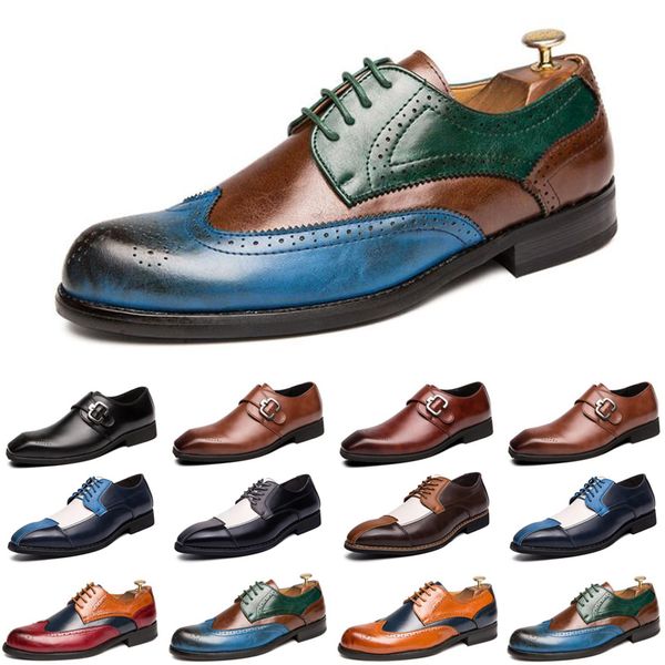 

2021 luxury men casual shoes black brown red loafers outdoor flat slip on fashion mens trainers sneakers size 40-47 color10