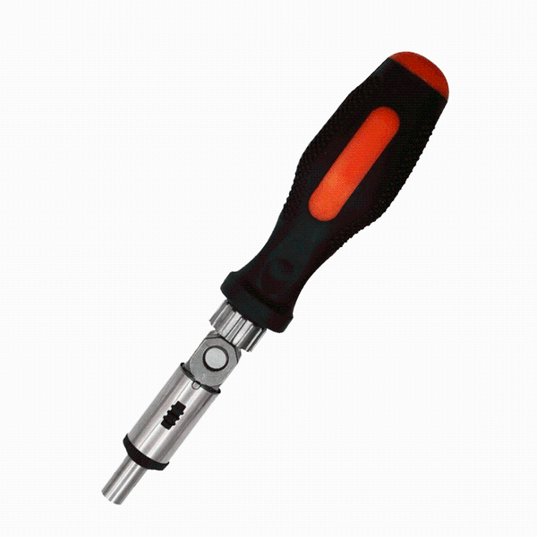 

hand tools ratchet screwdriver 180 degree t-type foldable set 1/4 hex interface lock disassemble maintenance